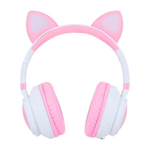 Vorago HPB-300-K audífono y auriculare Auriculares Inalámbrico Diadema Llamadas/Música USB Tipo C Bluetooth Rosa, Blanco - Imagen 3