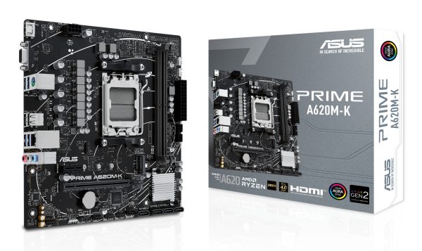 ASUS PRIME A620M-K AMD A620 Zócalo AM5 micro ATX