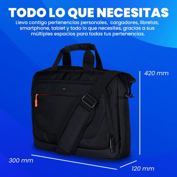 Vorago BP-305 maletines para portátil 39,6 cm (15.6") Maletín Negro - Imagen 4