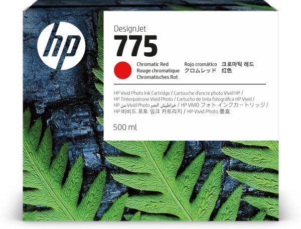 HP Cartucho de tinta 775 rojo cromático de 500 ml - Imagen 4