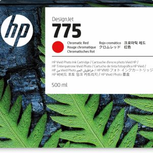 HP Cartucho de tinta 775 rojo cromático de 500 ml