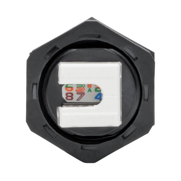 Tripp Lite Conector Keystone Cat6 / Cat5e, RJ45, Blindado, Tapa Contra el Polvo, industrial - 110 de compresión, IP67 - Imagen 4