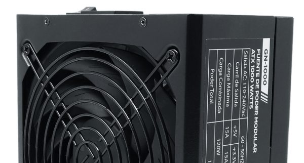 Naceb Technology NA-0627 unidad de fuente de alimentación 1000 W 20+4 pin ATX ATX Negro - Imagen 2