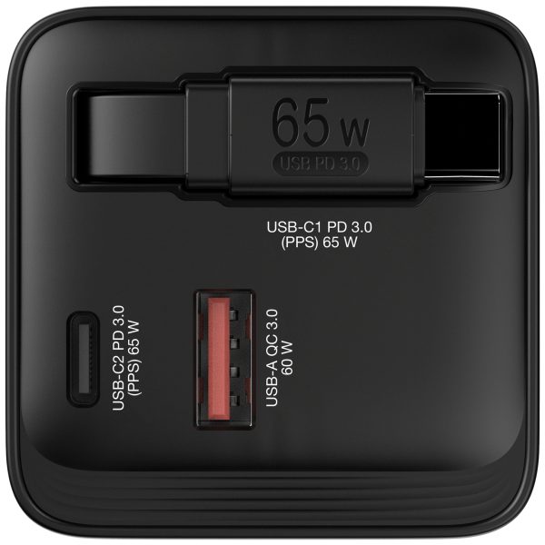 Verbatim GaN Charger 65W Universal Negro Corriente alterna Carga rápida Interior - Imagen 2