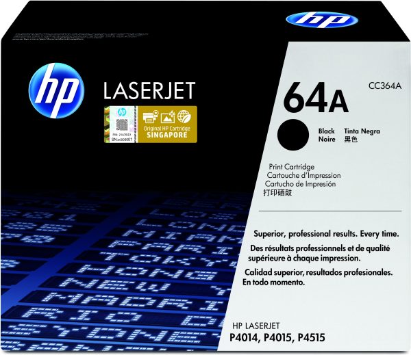 HP Cartucho de tóner original LaserJet 64A negro