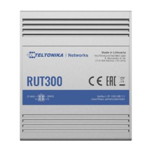 Teltonika RUT300 enrutador Ethernet rápido Azul, Metálico