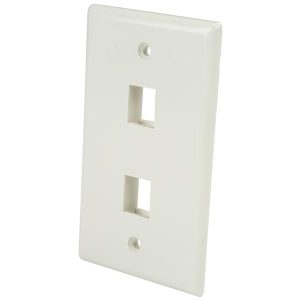 StarTech.com PLATE2WH placa de pared o cubierta de interruptor Blanco