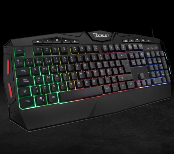 Ocelot Gaming OGEK03 teclado Juego USB QWERTY Español Negro - Imagen 2