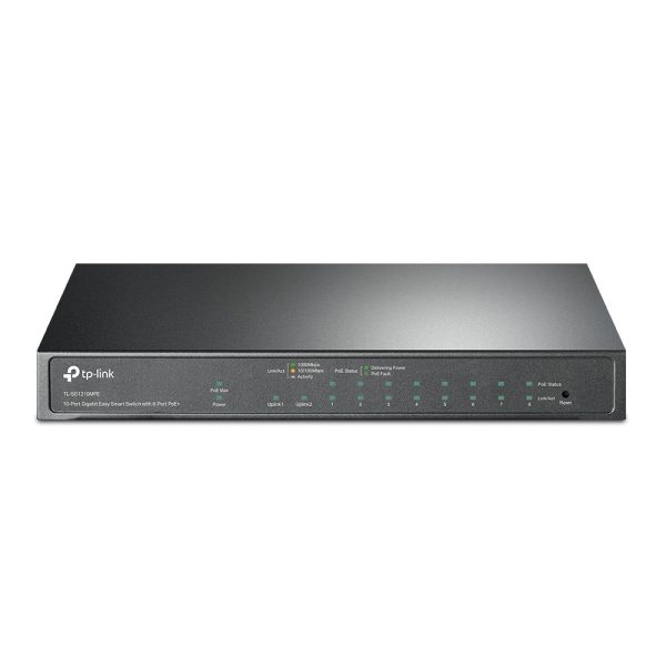 TP-Link TL-SG1210MPE dispositivo de redes Gestionado L2 Gigabit Ethernet (10/100/1000) Energía sobre Ethernet (PoE) Negro - Imagen 3
