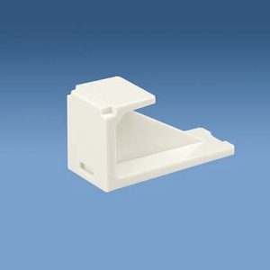 Panduit Blank modul for 1port MiniJack Blanco Nylon