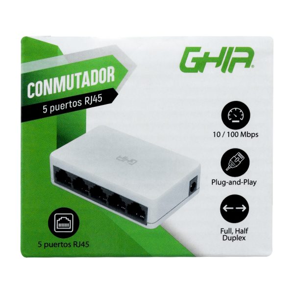 Ghia GNW-S1 dispositivo de redes No administrado Fast Ethernet (10/100) - Imagen 2
