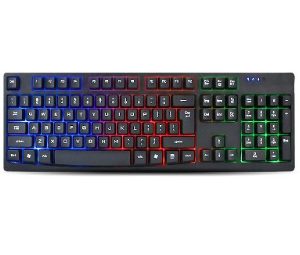 BRobotix 841581 teclado Juego USB QWERTY Negro