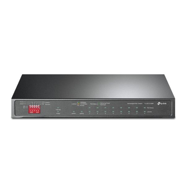 TP-Link TL-SG1210MP dispositivo de redes No administrado Gigabit Ethernet (10/100/1000) Energía sobre Ethernet (PoE) Negro