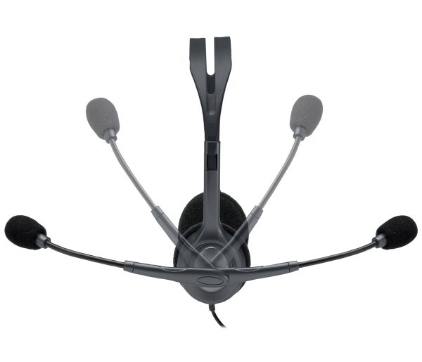 Logitech 981-000612 auricular y casco Auriculares Alámbrico Diadema Oficina/Centro de llamadas Gris