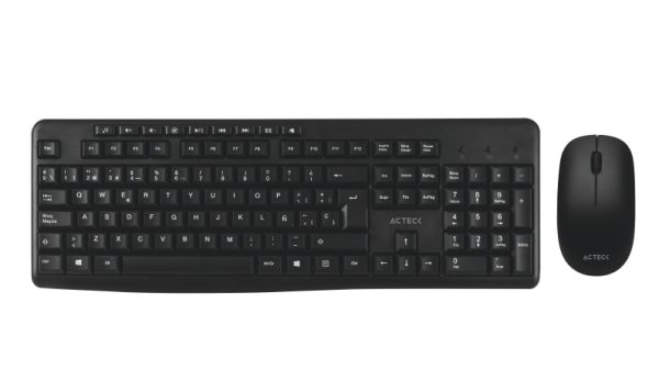 Acteck KT28 teclado Ratón incluido Universal RF inalámbrico Negro - Imagen 2