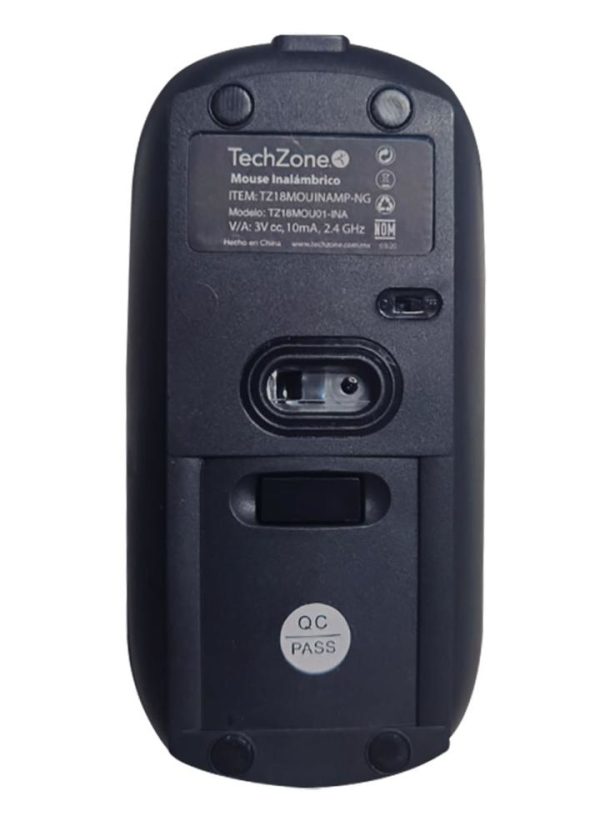 TechZone TZ18MOUINAMP-NG ratón Ambidiestro RF inalámbrico 1600 DPI - Imagen 3