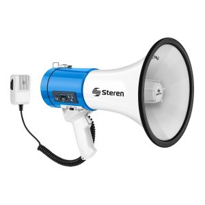 Steren MG-260 megáfono Interior / exterior 25 W Azul, Blanco