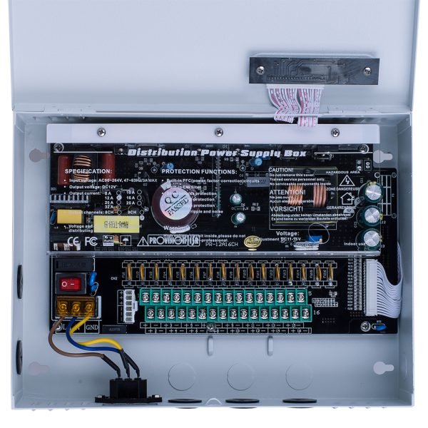 Provision-ISR PR-12A16CH+ unidad de fuente de alimentación Blanco - Imagen 2