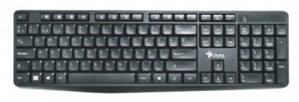 Stylos STPTEC4B teclado Oficina RF inalámbrica + USB Español Negro - Imagen 2