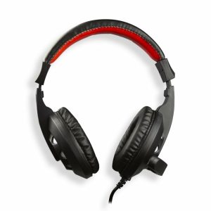 Stylos Headset Gamer Auriculares Alámbrico Diadema Juego Negro, Rojo