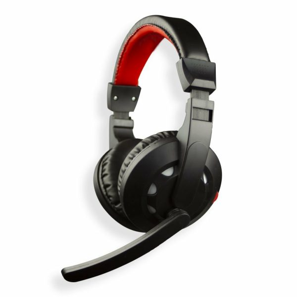 Stylos Headset Gamer Auriculares Alámbrico Diadema Juego Negro, Rojo - Imagen 2