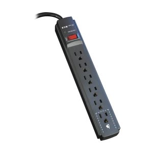 Tripp Lite TLP606B Supresor de Sobretensiones Protect It! de 6 Tomacorrientes, Cable de 1.83 m [6 pies], 790 Joules, LED de Diagnóstico, Gabinete Negro