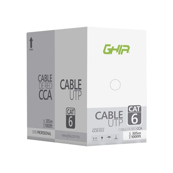 Ghia GCB-052 cable de red Blanco 305 m Cat6 U/UTP (UTP) - Imagen 3