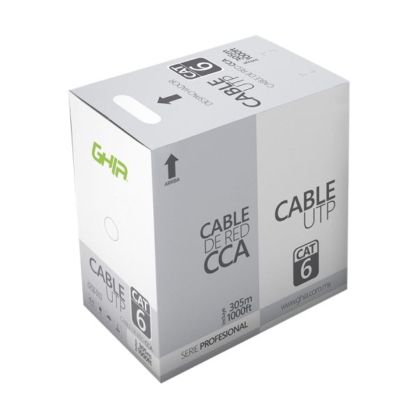Ghia GCB-052 cable de red Blanco 305 m Cat6 U/UTP (UTP)