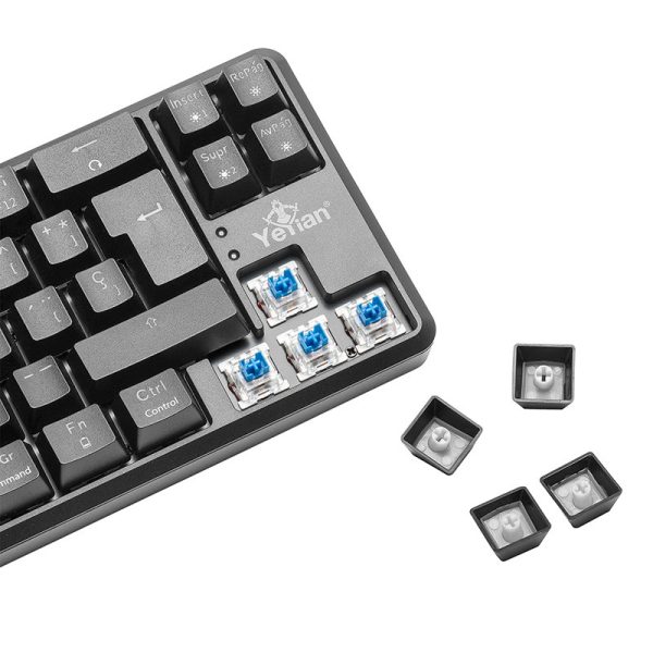 Yeyian YTM-28210B teclado Juego USB QWERTY Negro - Imagen 2