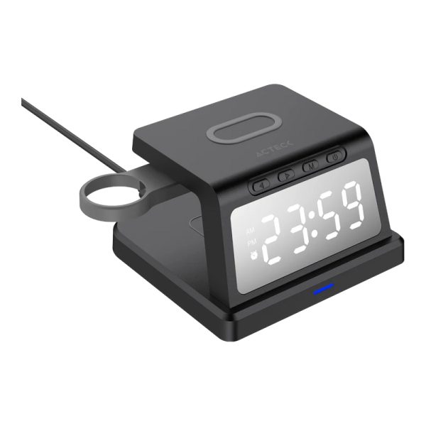 Acteck Energon S-Mate CI730 Audífonos, Smartphone, Reloj inteligente Negro USB Cargador inalámbrico Interior - Imagen 4