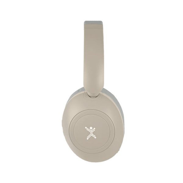 Perfect Choice PC-117148 audífono y auriculare Audífonos Inalámbrico y alámbrico Diadema Música USB Tipo C Bluetooth Beige, Gris - Imagen 4