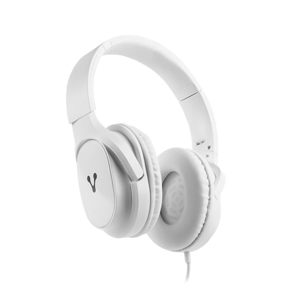 Vorago HP-301-WH audífono y auriculare Audífonos Alámbrico Diadema Llamadas/Música Blanco - Imagen 2