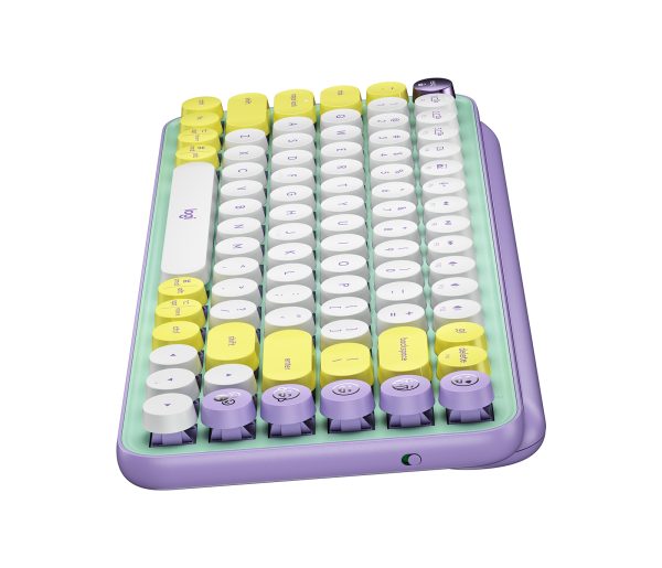 Logitech Pop Keys teclado Universal RF inalámbrico + bluetooth Color menta, Violeta, Blanco, Amarillo - Imagen 4