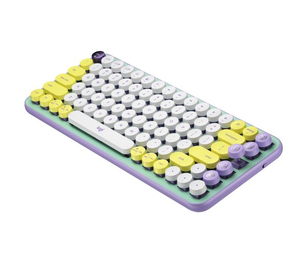 Logitech Pop Keys teclado Universal RF inalámbrico + bluetooth Color menta, Violeta, Blanco, Amarillo - Imagen 2