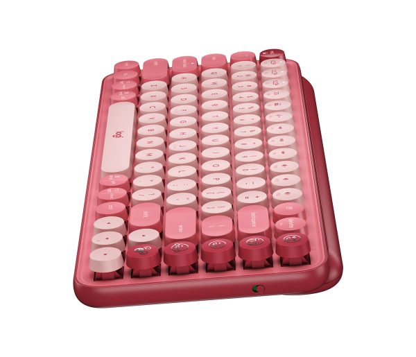 Logitech Pop Keys teclado Universal RF inalámbrico + bluetooth Borgoña, Rosa, Rosa - Imagen 4