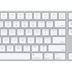 Apple MK2C3LL/A teclado Universal USB + Bluetooth QWERTY Inglés de EE.UU. Plata, Blanco