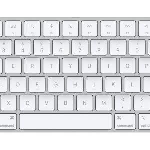 Apple MK293LL/A teclado Universal USB + Bluetooth QWERTY Inglés de EE.UU. Plata, Blanco