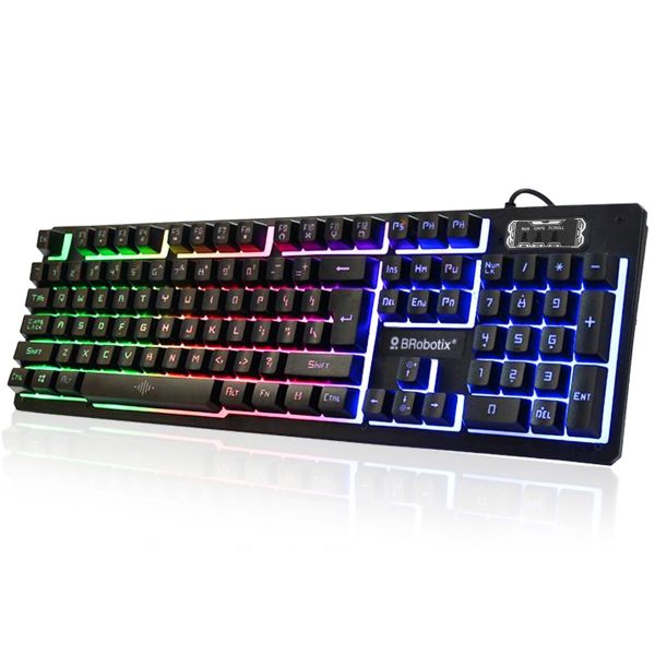 BRobotix 458977 teclado Ratón incluido Juego USB Negro - Imagen 2