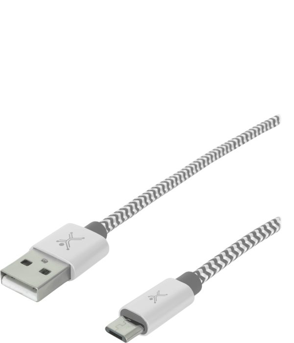 Perfect Choice PC-101680 cable USB USB 2.0 1 m Micro-USB A USB A Blanco, Gris - Imagen 4