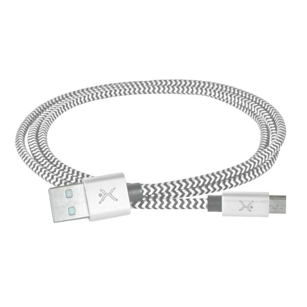Perfect Choice PC-101680 cable USB USB 2.0 1 m Micro-USB A USB A Blanco, Gris