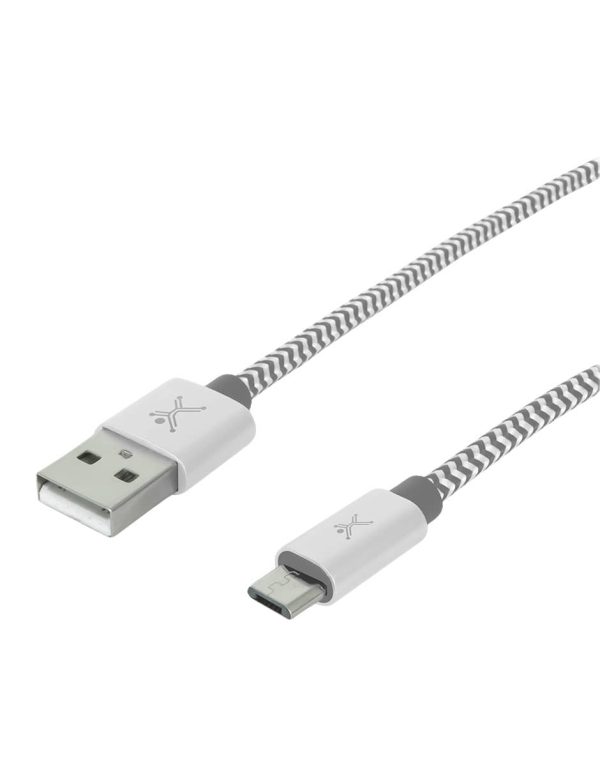 Perfect Choice PC-101680 cable USB USB 2.0 1 m Micro-USB A USB A Blanco, Gris - Imagen 3