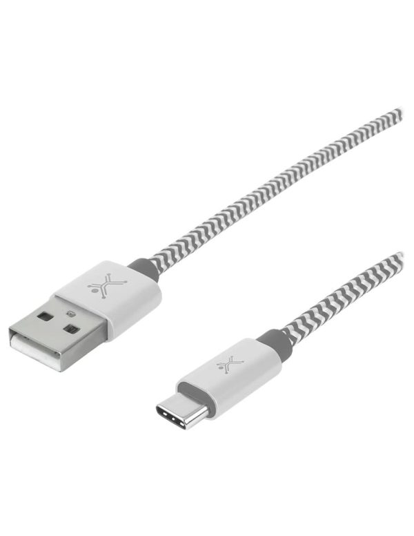 Perfect Choice PC-101673 cable USB USB 2.0 1 m USB C USB A Blanco, Gris - Imagen 2
