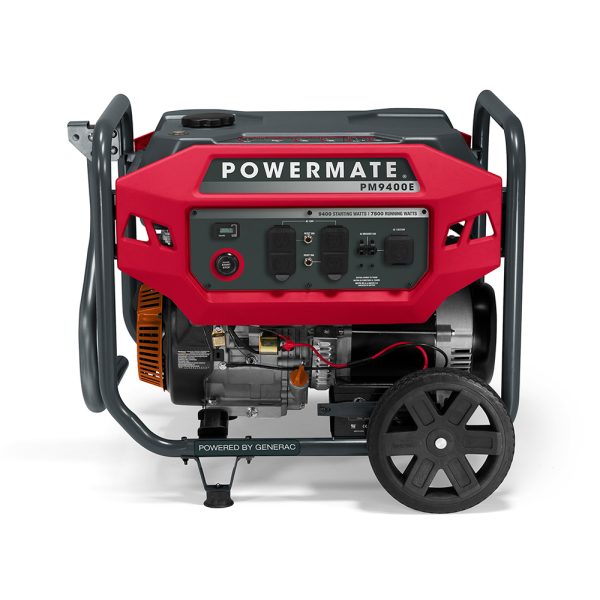 Powermate PM9400E generador a motor 7500 W 30.3 L Rojo, Negro - Imagen 2