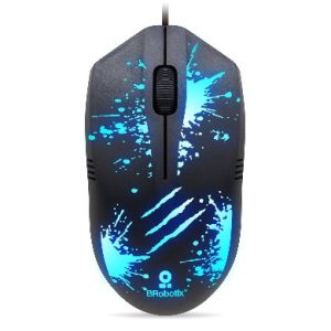 BRobotix 263939 ratón Juego Ambidiestro Óptico 1500 DPI