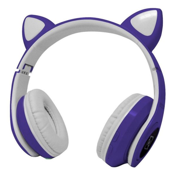 Necnon NBH-07 Auriculares Inalámbrico y alámbrico Diadema Llamadas/Música Bluetooth Púrpura, Blanco - Imagen 3