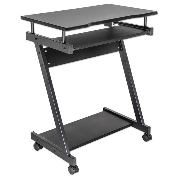 Manhattan Escritorio compacto para computadora, con bandeja deslizable para teclado - Imagen 2