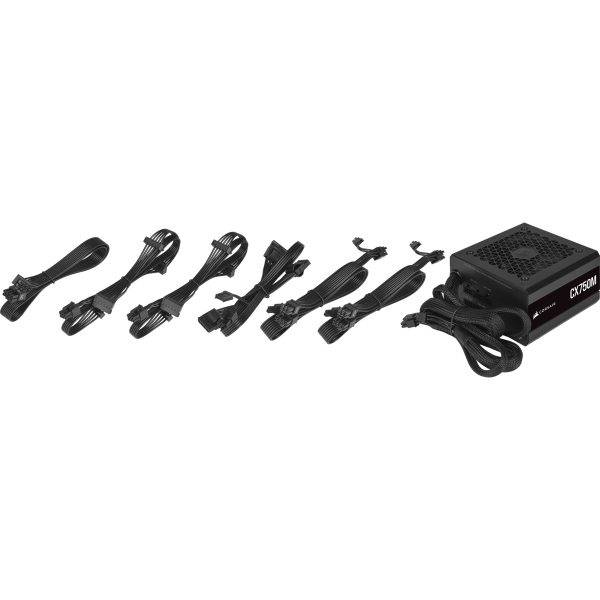 Corsair CX-M CX750M unidad de fuente de alimentación 750 W 24-pines ATX ATX Negro - Imagen 3