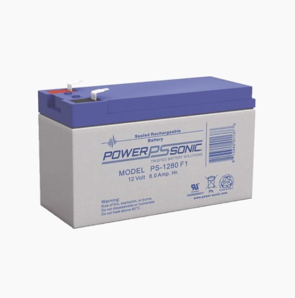 Power-Sonic PS-1280-F1 batería para sistema UPS Sealed Lead Acid (VRLA) 12 V 8 Ah