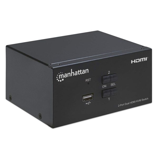 Manhattan Switch KVM HDMI de 2 puertos para dos monitores - Imagen 2