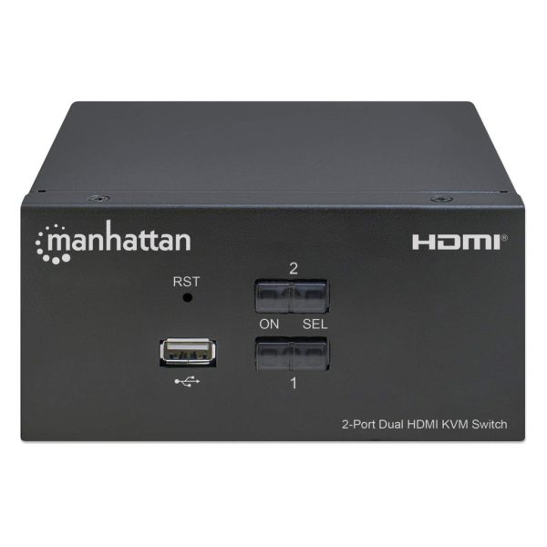 Manhattan Switch KVM HDMI de 2 puertos para dos monitores - Imagen 3